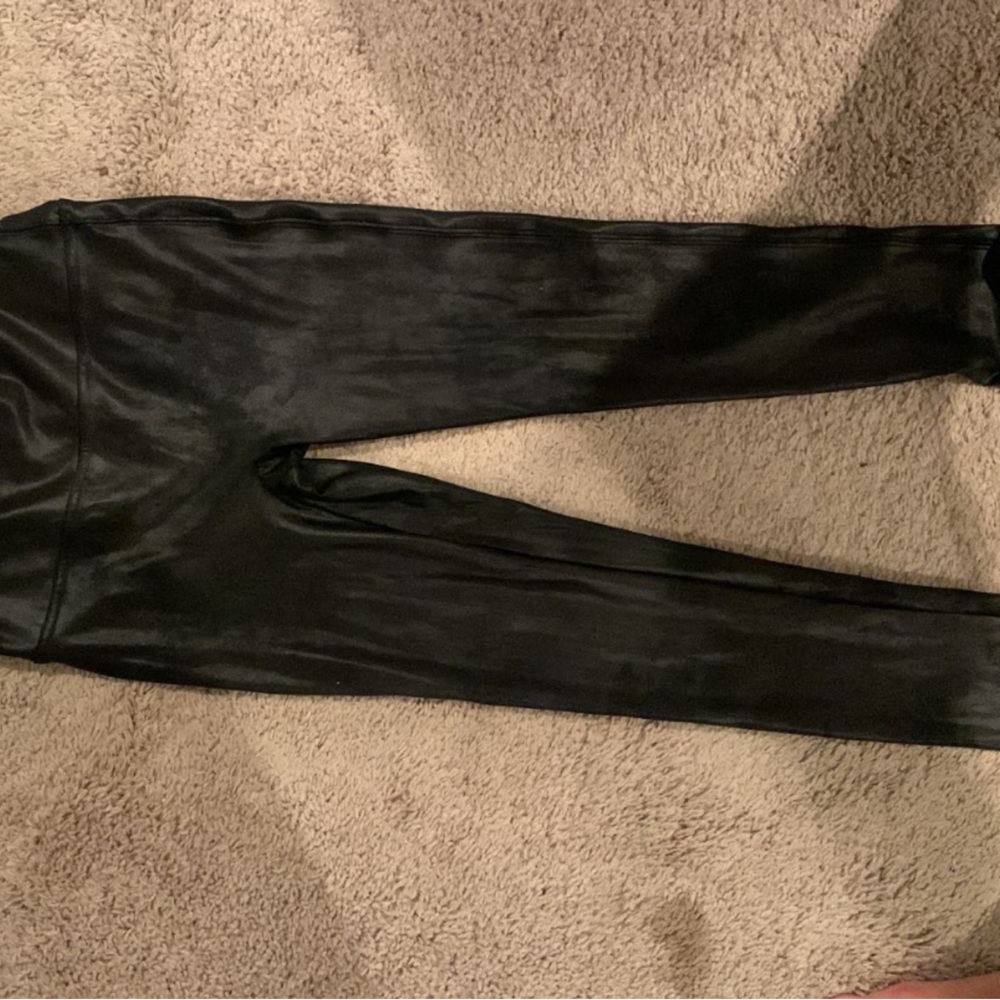 Faux leather SPANX leggings